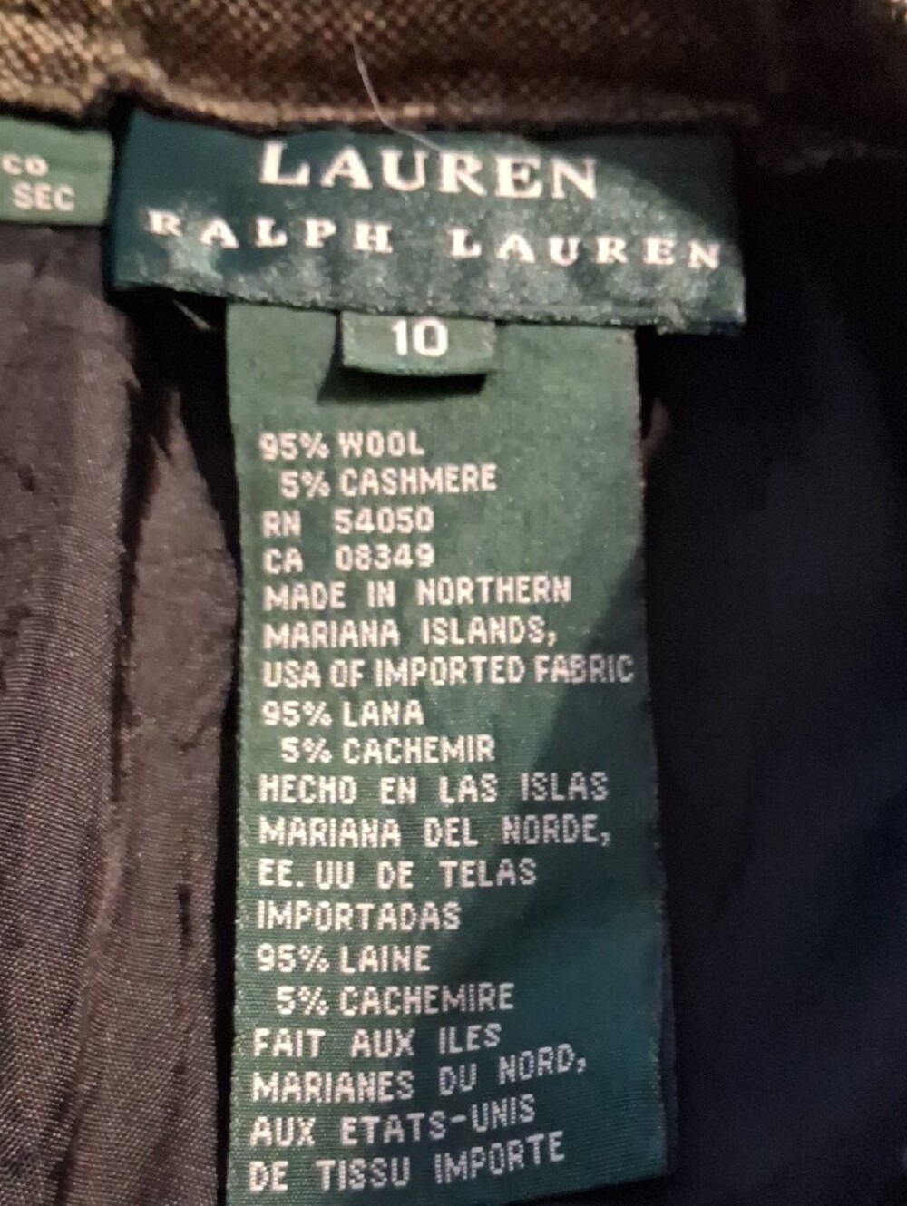Ralph Lauren Olive Pleated Dress Pants - Picture 2 of 6
